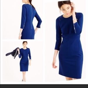 J.Crew Navy Structured Knit Dress